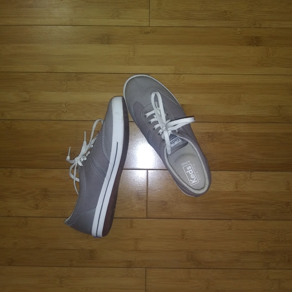 Keds gray and white shoes